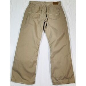 BKE Jake Jeans Mens 34x30 Brown Wide Leg Twill Relaxed Cowboy Mid Rise Y2K